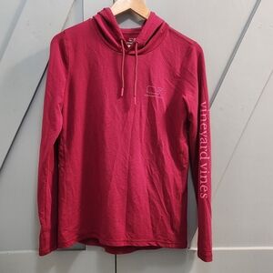 Vineyard Vines Performance Pink Pullover Hoodie Outdoor Sports Women's Size S
